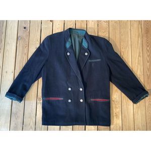 Vintage TRACHEN MAD'L German Wool Button Up Blazer
